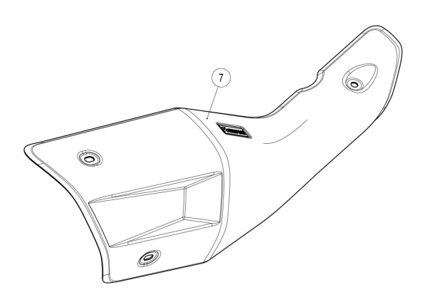 Akrapovic Carbon Hitzeschild ohne Anbaumaterial C 400 X/C 400 GT