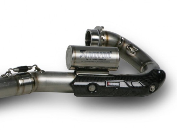 Akrapovic Krümmerbögen- Titan ohne Hülsen & Flansche, mit Expansionskammer