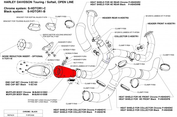 Akrapovic Auspuffdämpfer (ohne Anbaumaterial)