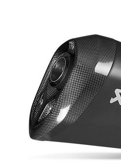 Akrapovic Endkappenset für Carbon/Black Dämpfer inkl. Edelstahl- V4A Niete