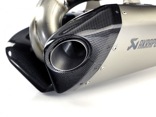 Akrapovic Endkappenset für V4A/Titan Dämpfer inkl. Nietband & Edelstahl- V4A Niete, rechte Seite