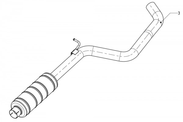 Akrapovic Verbdindungsrohr aus Edelstahl- V4A