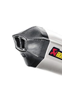 Akrapovic Endkappenset für V4A/Titan Dämpfer inkl. Nietband & Edelstahl- V4A Niete