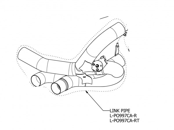 Akrapovic LINKPIPE für die rechte Seite