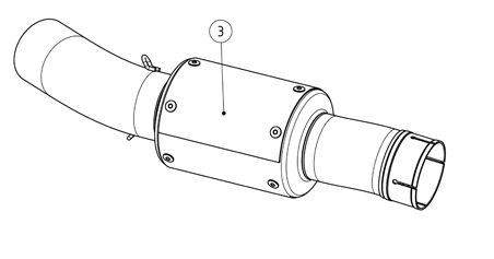 Akrapovic Zwischenrohr Edelstahl- V4A