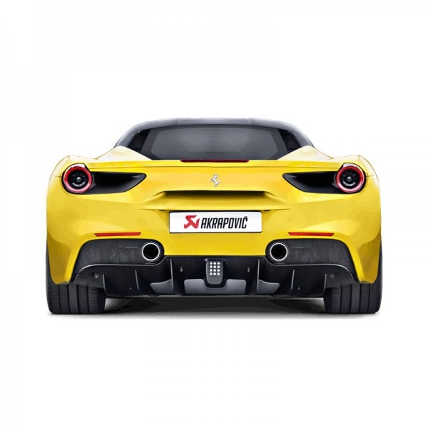 Akrapovic Auspuff Slip-On Titan FERRARI 488 GTB/Spider 16-18