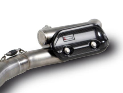 Akrapovic Krümmerbögen- Edelstahl- V4A ohne Hülsen & Flansche, mit Expansionskammer